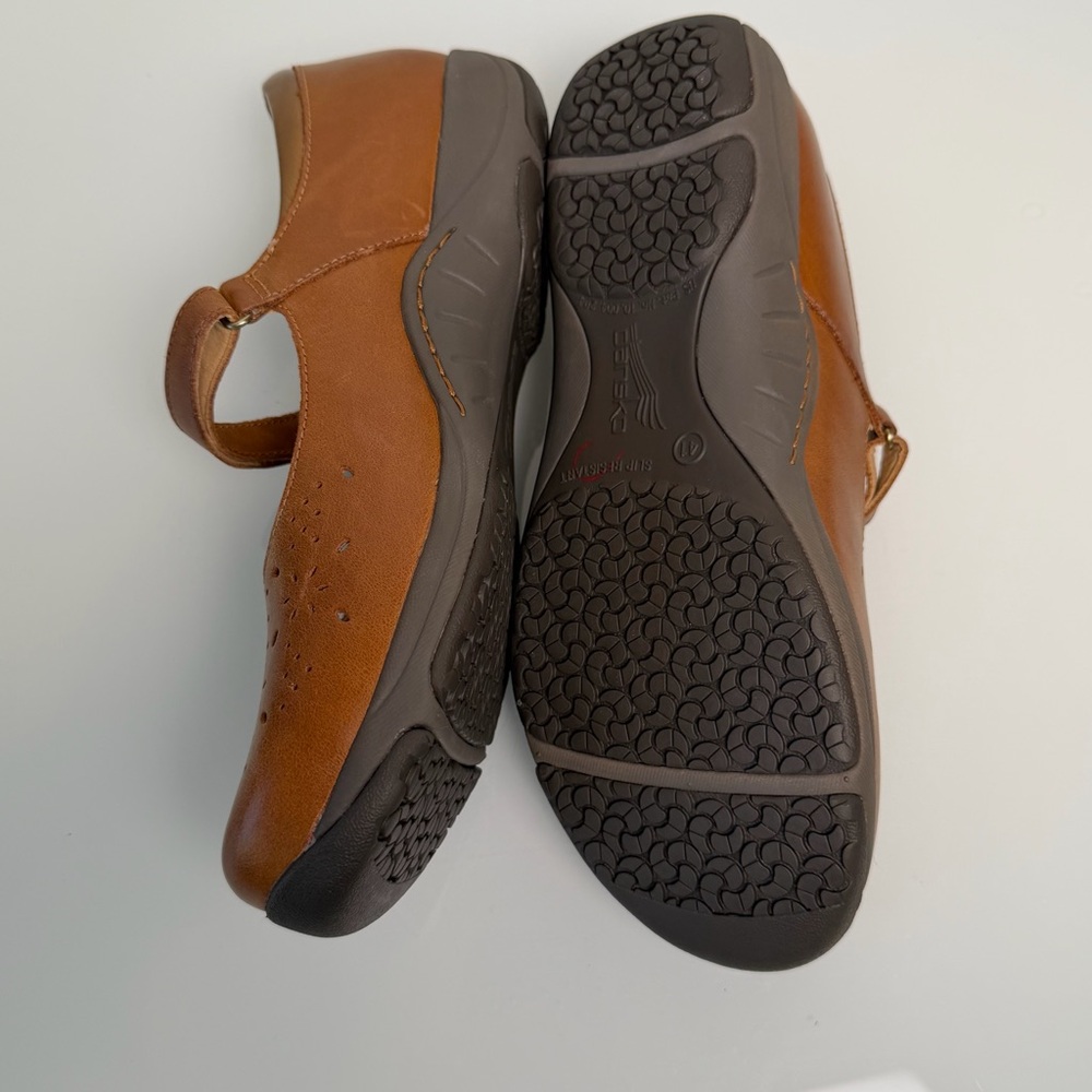 Dansko Stacy Women's Tan/Brown Leather Mary Jane Shoes Size 10.5/11 EU 41 - Picture 10 of 15